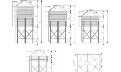 Silo 6 pernas